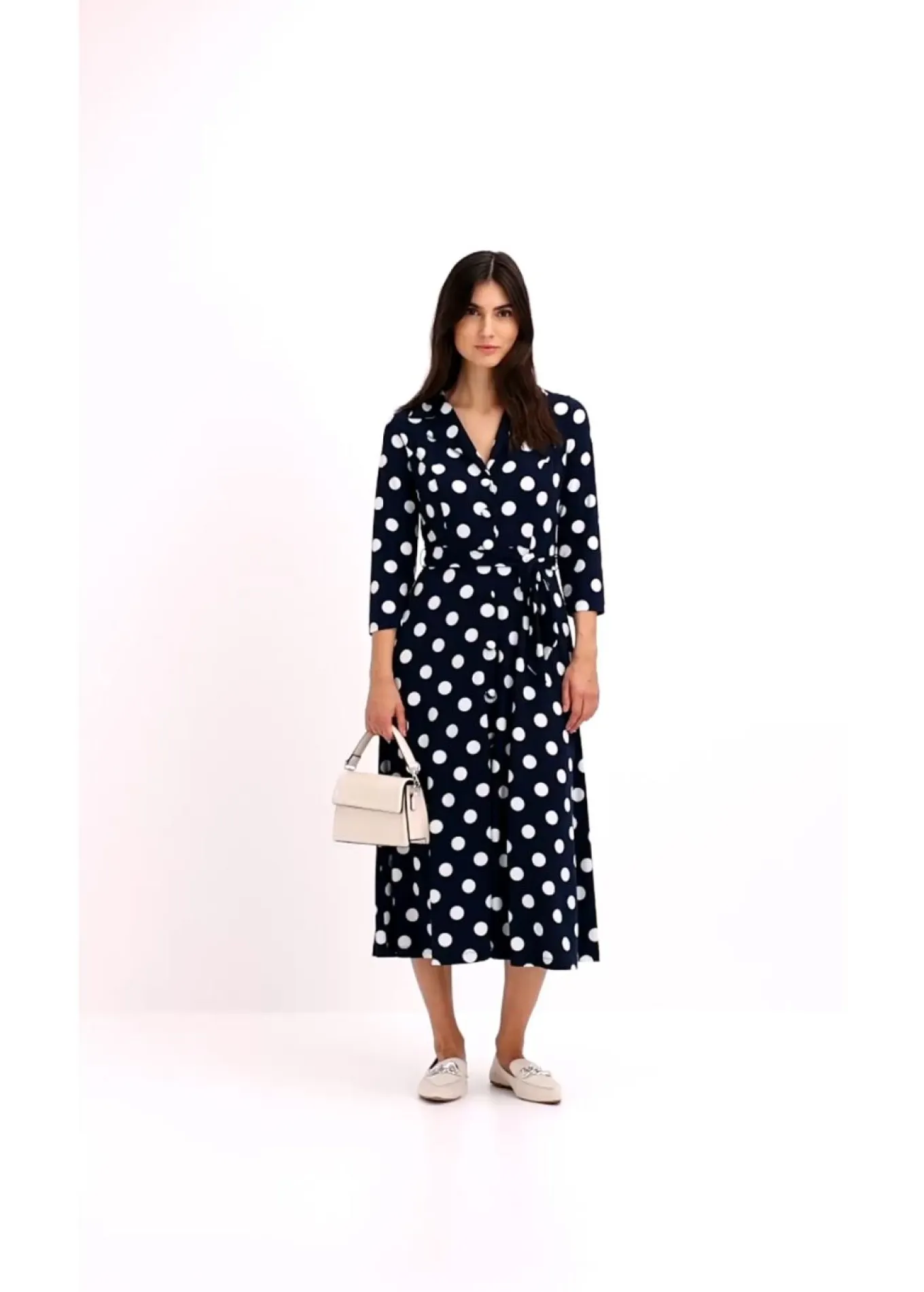 Vestido camisero con lazo (2 piezas)