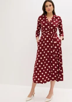 Vestido camisero con lazo (2 piezas)