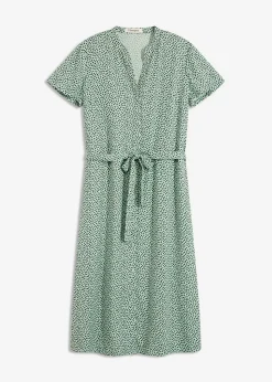 Vestido camisero con lunares