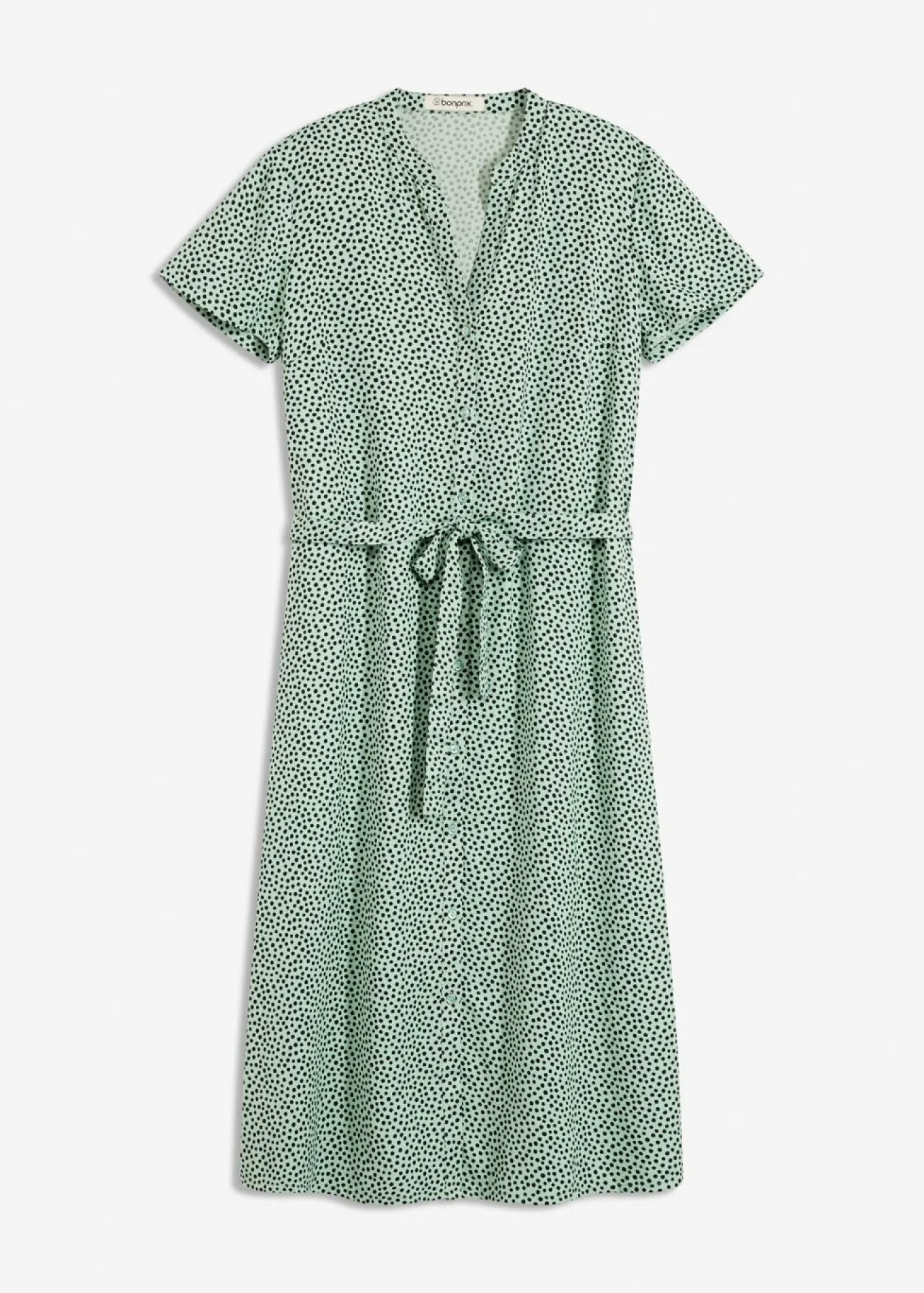 Vestido camisero con lunares