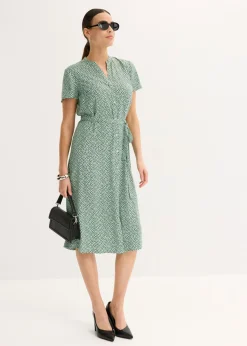Vestido camisero con lunares