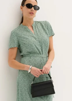 Vestido camisero con lunares