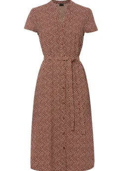 Vestido camisero con lunares