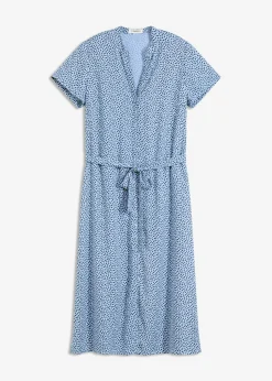 Vestido camisero con lunares