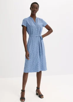 Vestido camisero con lunares