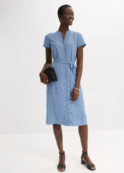 Vestido camisero con lunares