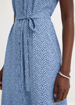 Vestido camisero con lunares