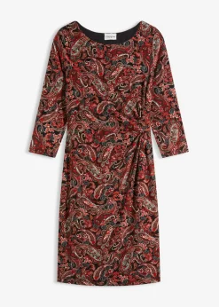 Vestido camisero con patrón paisley