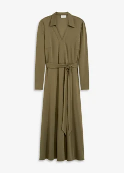 Vestido camisero con viscosa