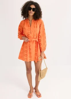 Vestido camisero de algodón orgánico puro