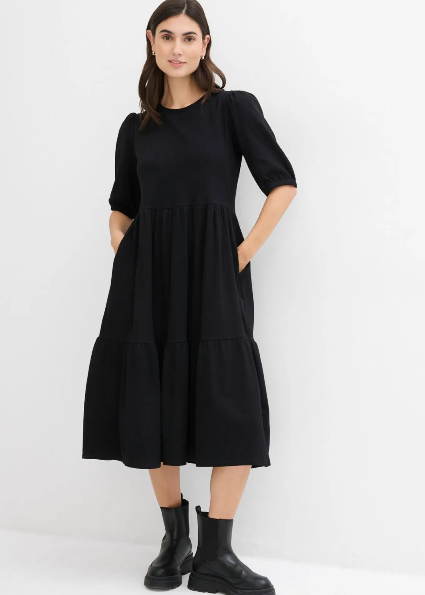 Vestido camisero de algodón puro