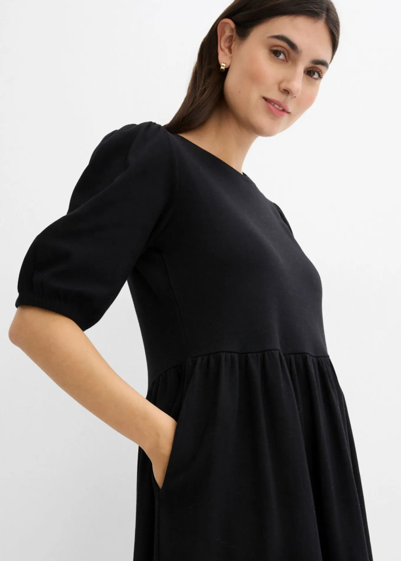 Vestido camisero de algodón puro