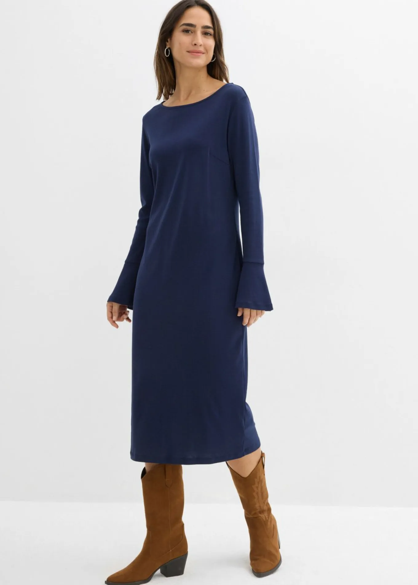 Vestido camisero de algodón puro