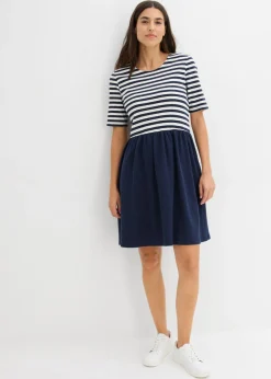 Vestido camisero de algodón puro