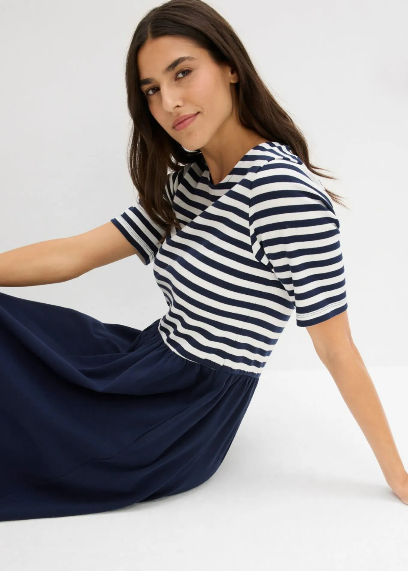 Vestido camisero de algodón puro