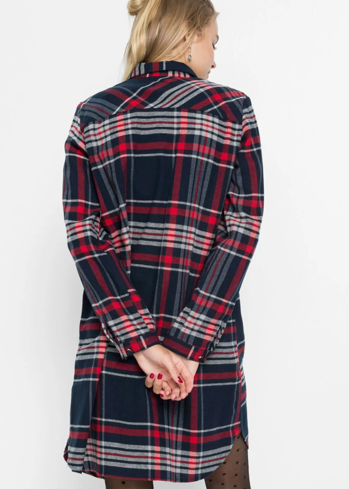 Vestido camisero de algodón puro