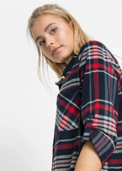 Vestido camisero de algodón puro