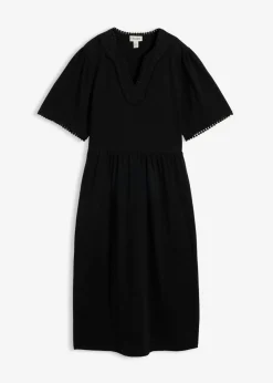 Vestido camisero de algodón puro