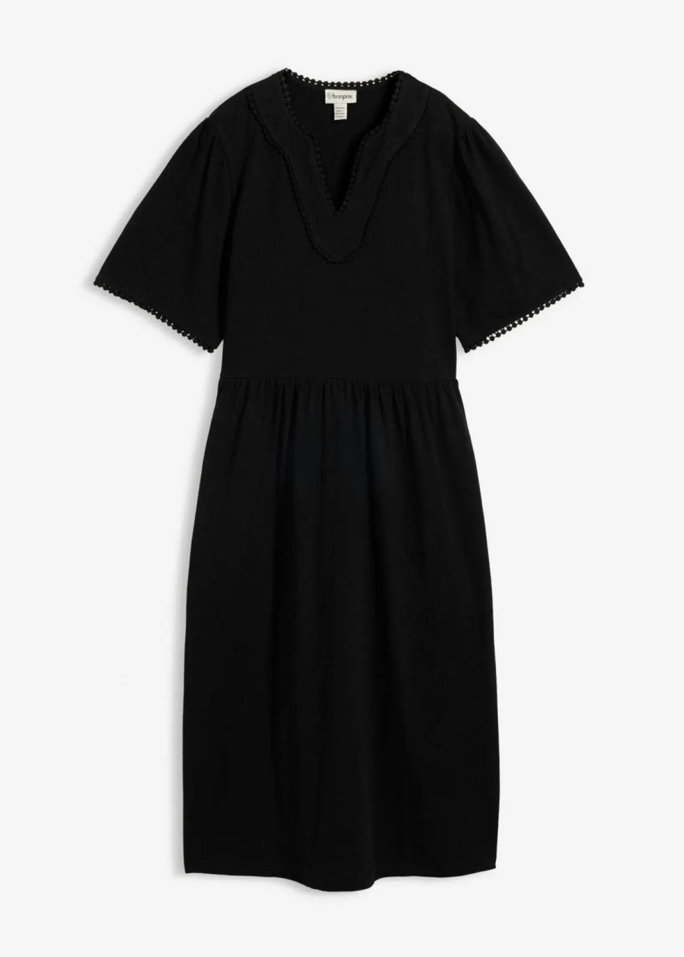 Vestido camisero de algodón puro