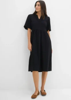 Vestido camisero de algodón puro