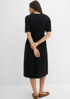 Vestido camisero de algodón puro