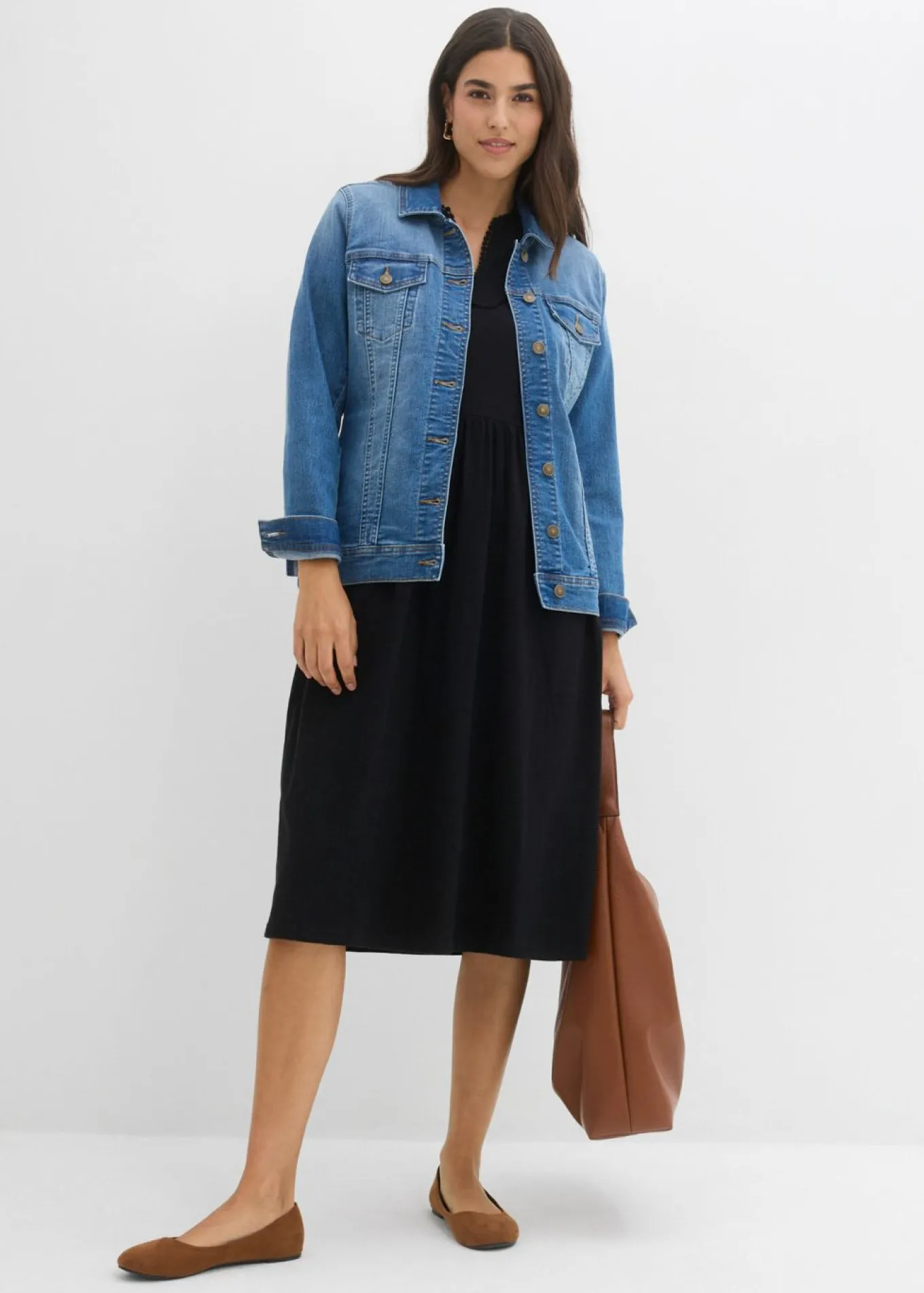 Vestido camisero de algodón puro