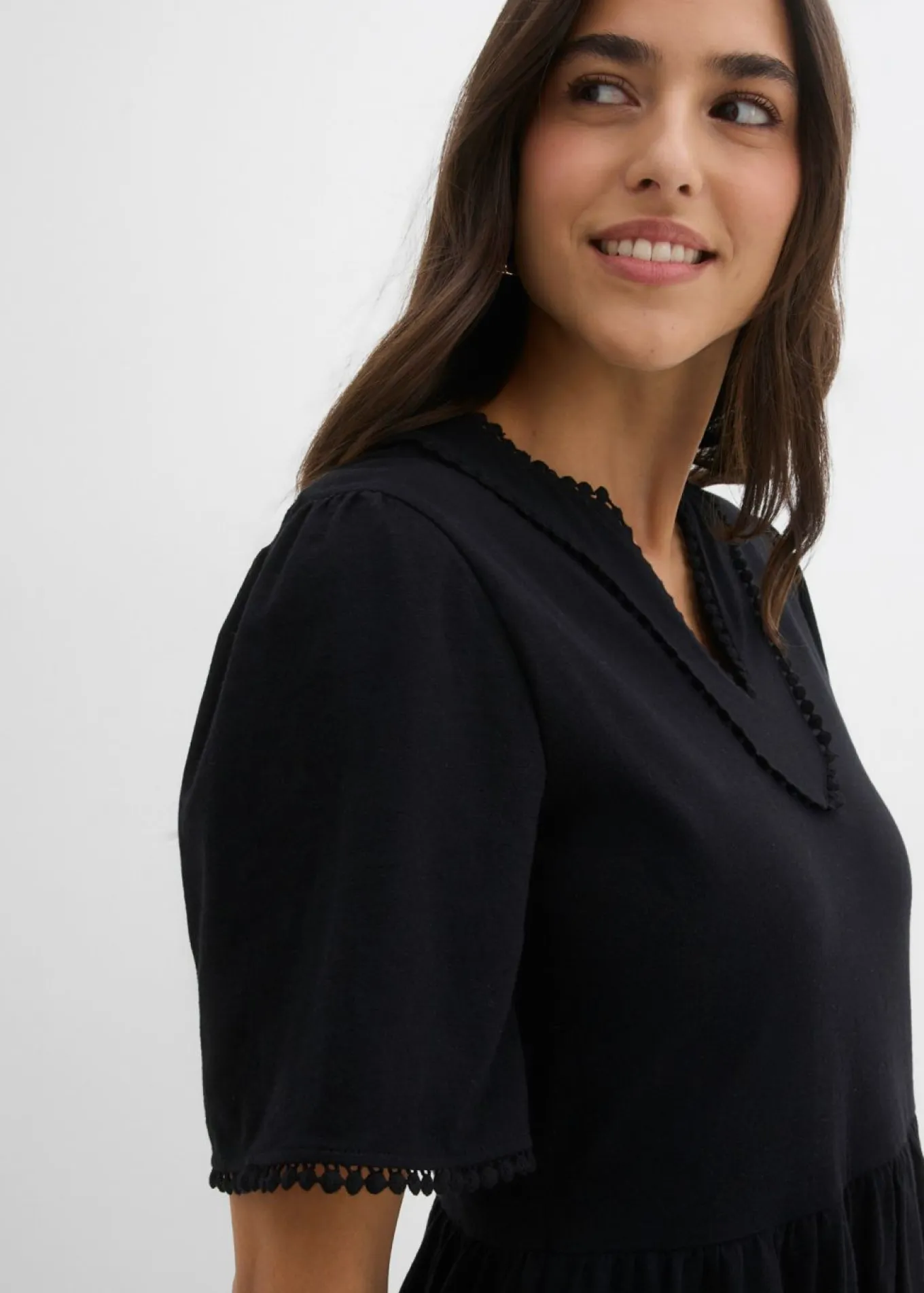 Vestido camisero de algodón puro