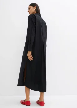 Vestido camisero de algodón puro