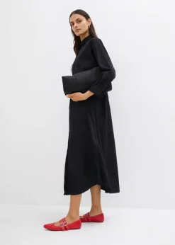 Vestido camisero de algodón puro