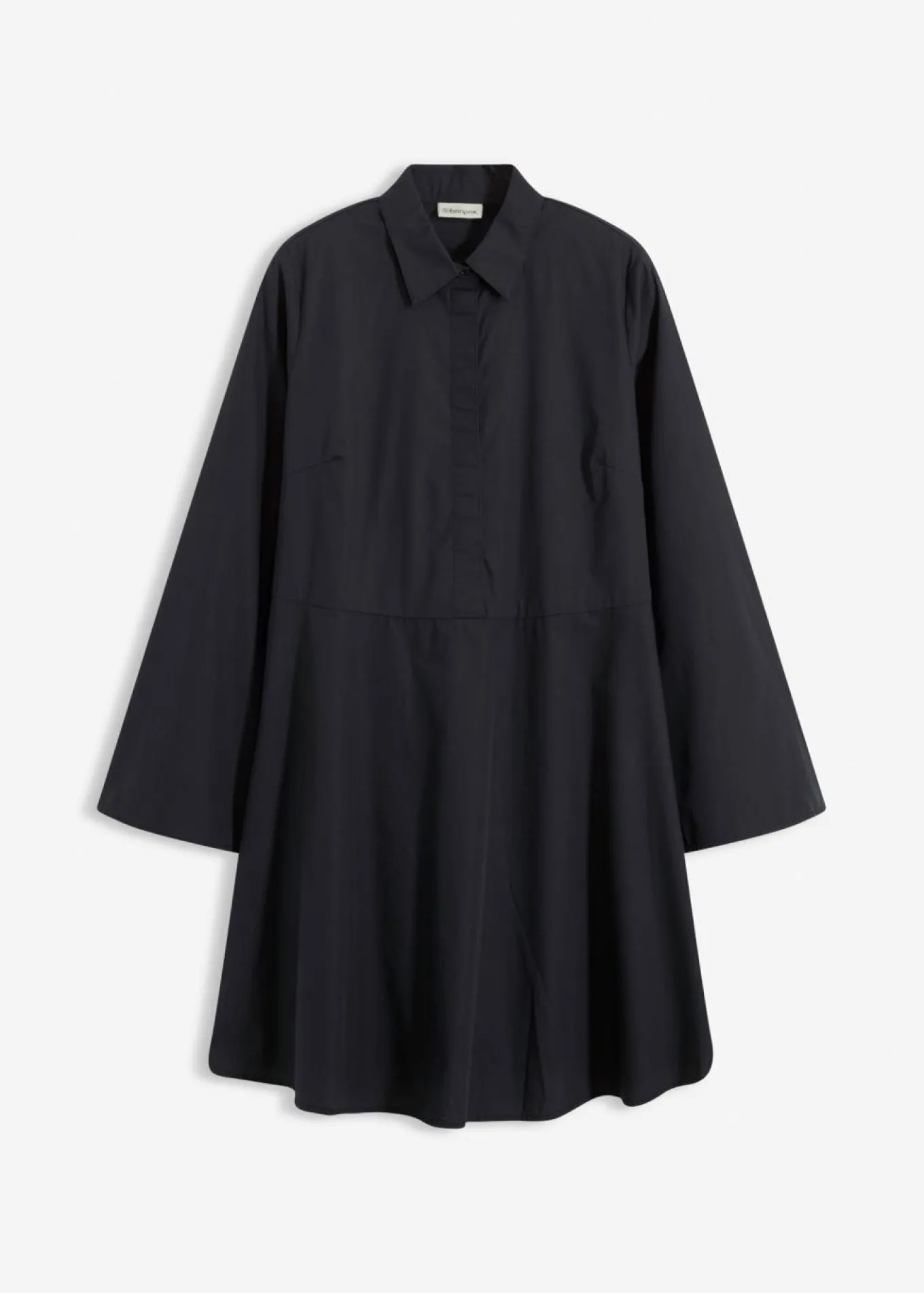 Vestido camisero de algodón puro