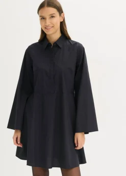 Vestido camisero de algodón puro