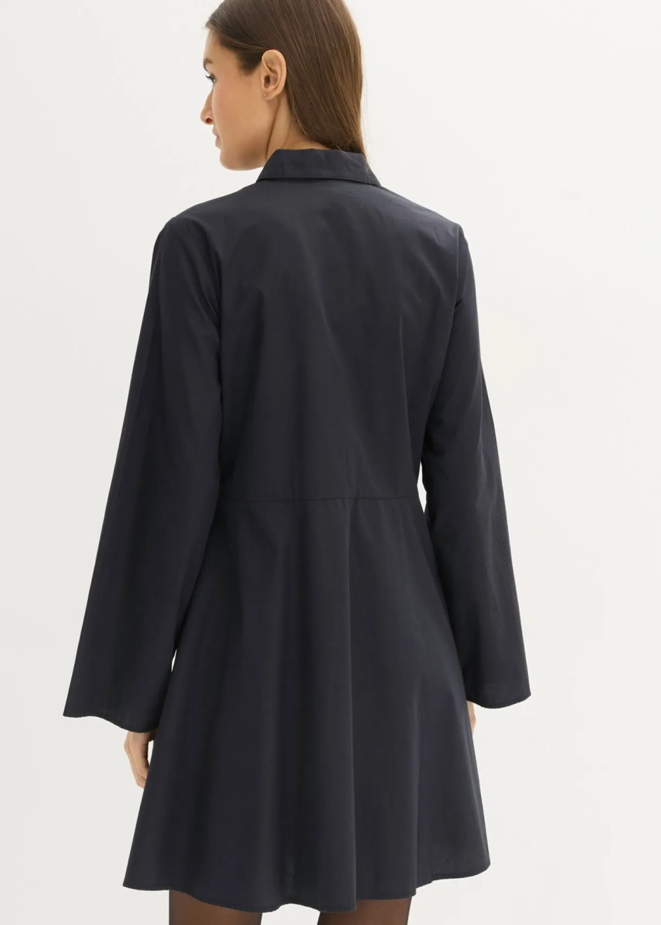Vestido camisero de algodón puro