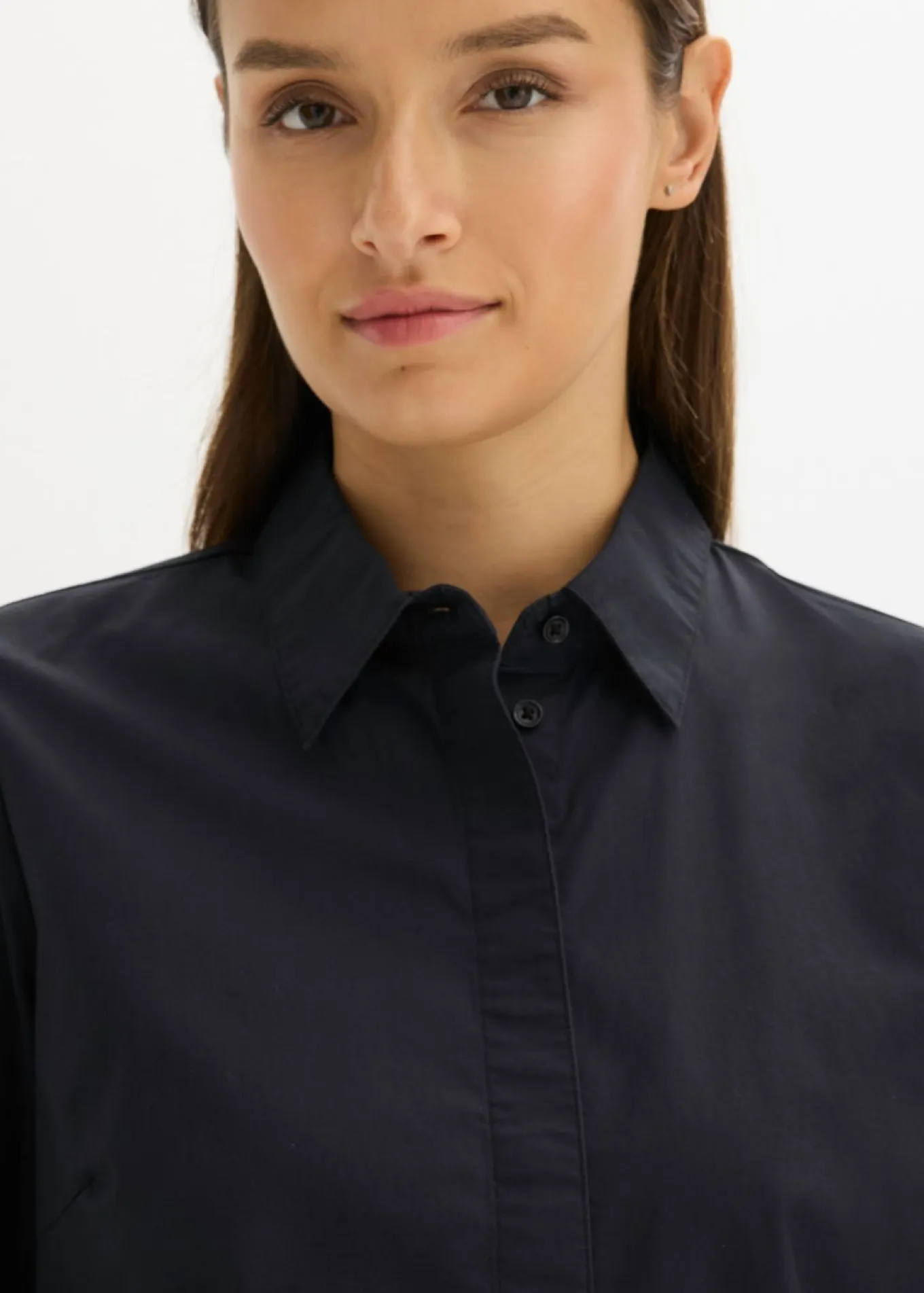 Vestido camisero de algodón puro