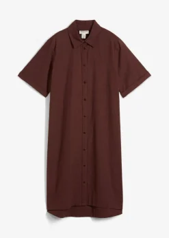 Vestido camisero de algodón puro
