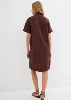 Vestido camisero de algodón puro
