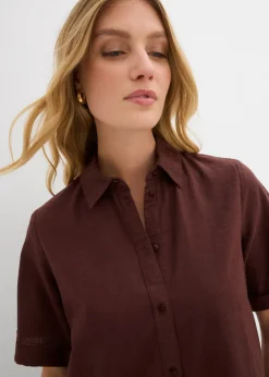 Vestido camisero de algodón puro