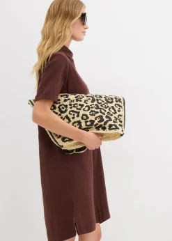 Vestido camisero de algodón puro