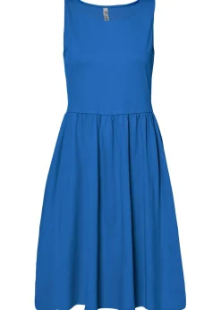 Vestido camisero de algodón puro con bolsillos
