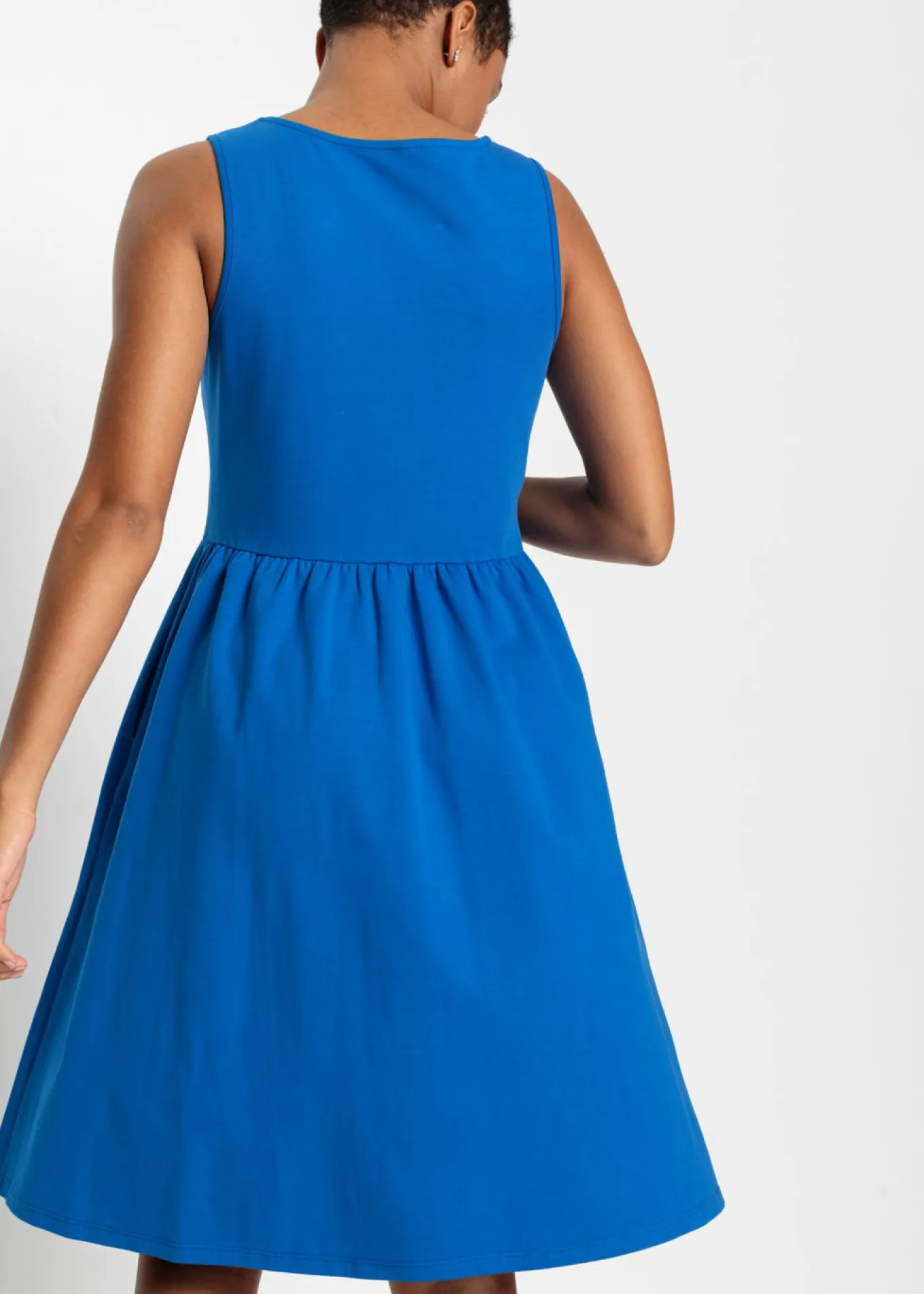 Vestido camisero de algodón puro con bolsillos