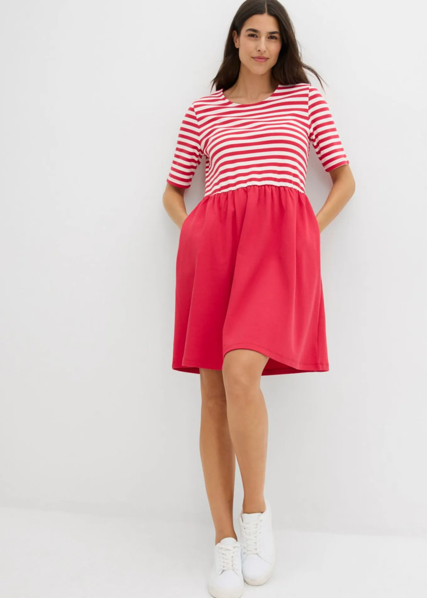 Vestido camisero de algodón puro