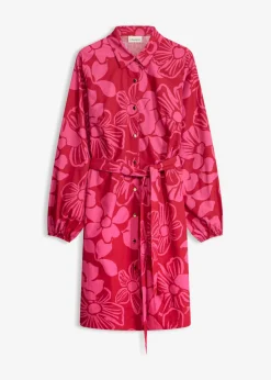 Vestido camisero de algodón puro