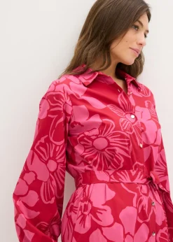 Vestido camisero de algodón puro
