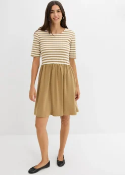 Vestido camisero de algodón puro