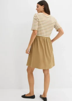 Vestido camisero de algodón puro
