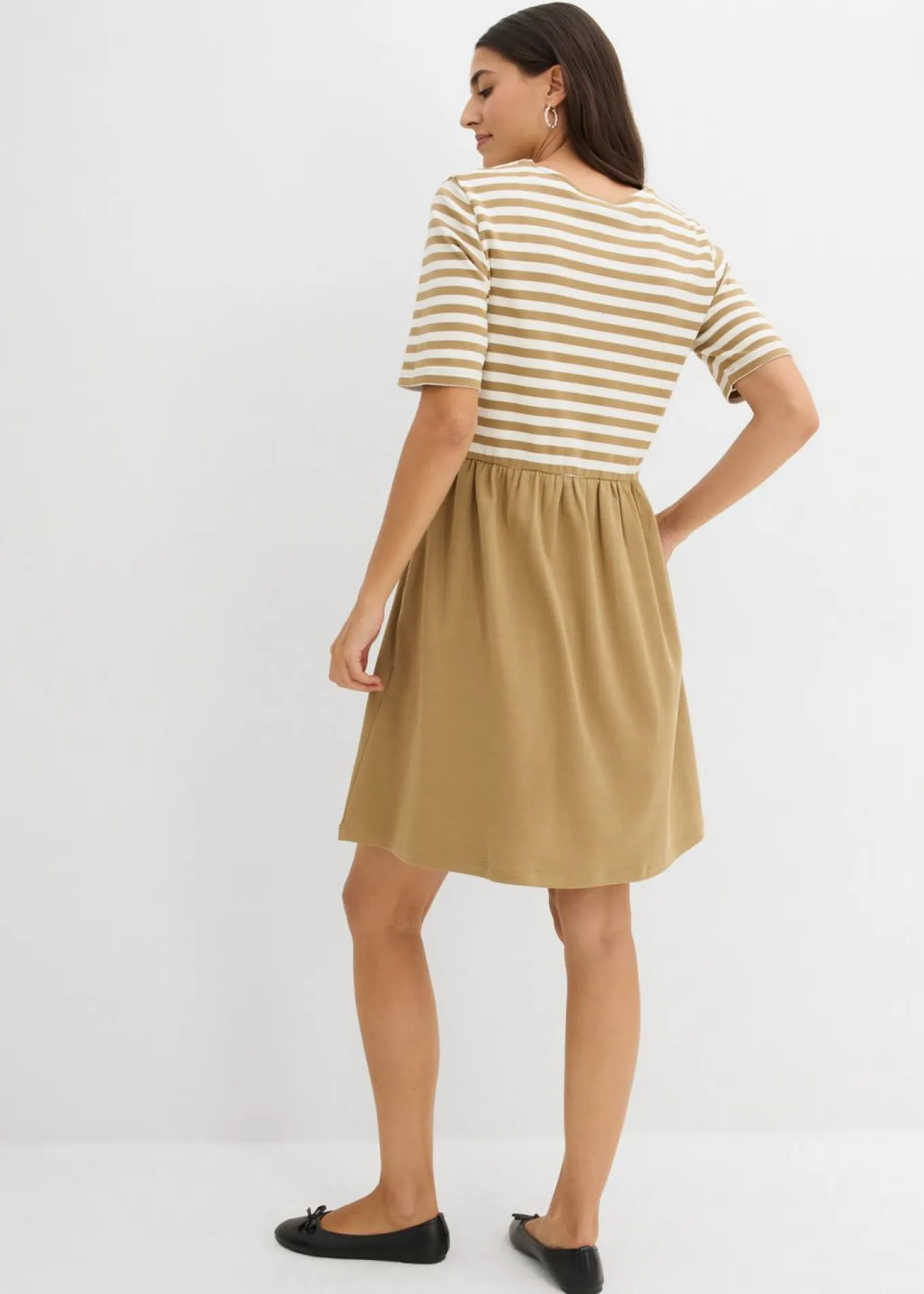 Vestido camisero de algodón puro