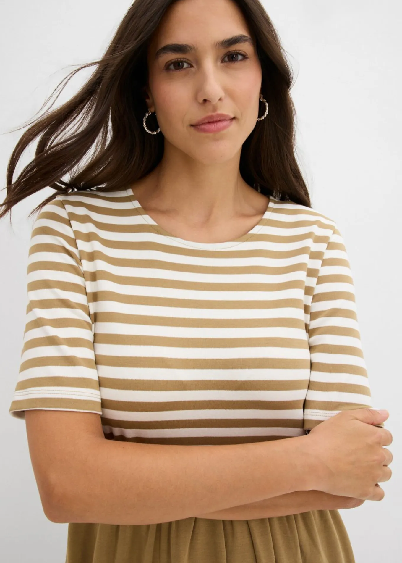 Vestido camisero de algodón puro