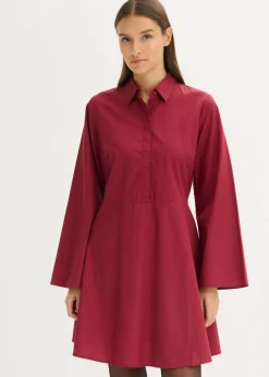 Vestido camisero de algodón puro