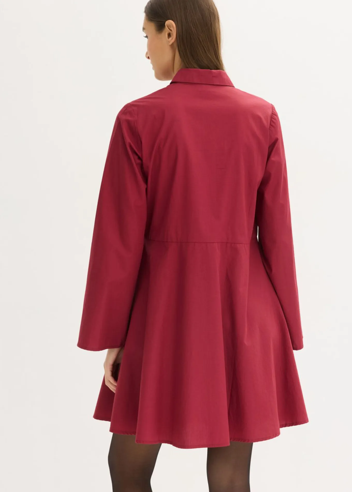 Vestido camisero de algodón puro