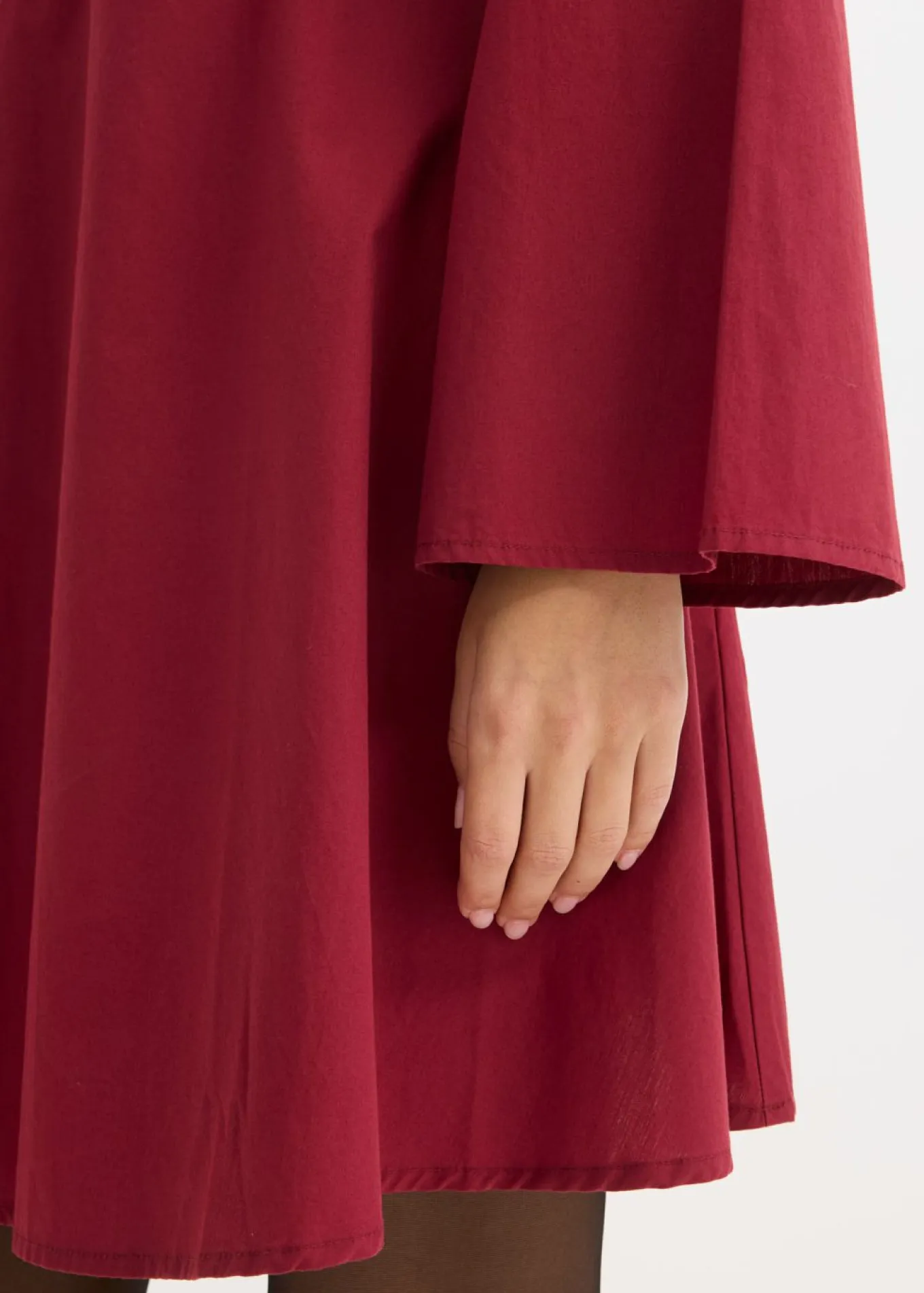 Vestido camisero de algodón puro