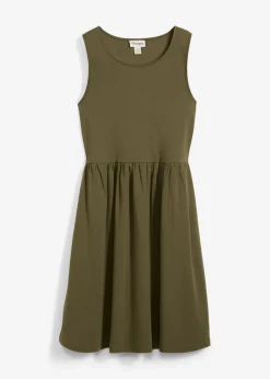 Vestido camisero de algodón puro con bolsillos